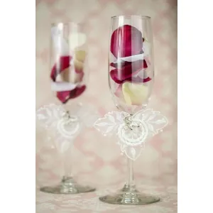 Western Cowboy Lasso Wedding Toasting Glasses