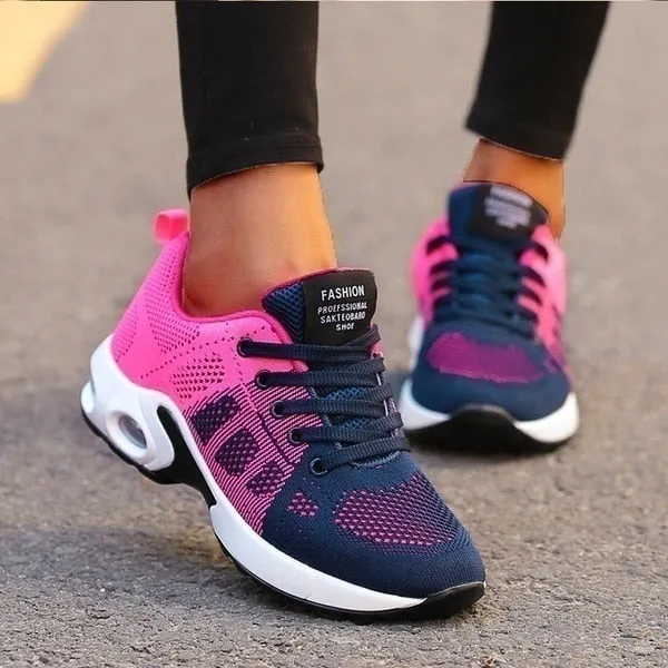 Women Running Shoes Breathable Mesh Outdoor Light Weight Sports Shoes Casual Walking Sneakers - WSA50030