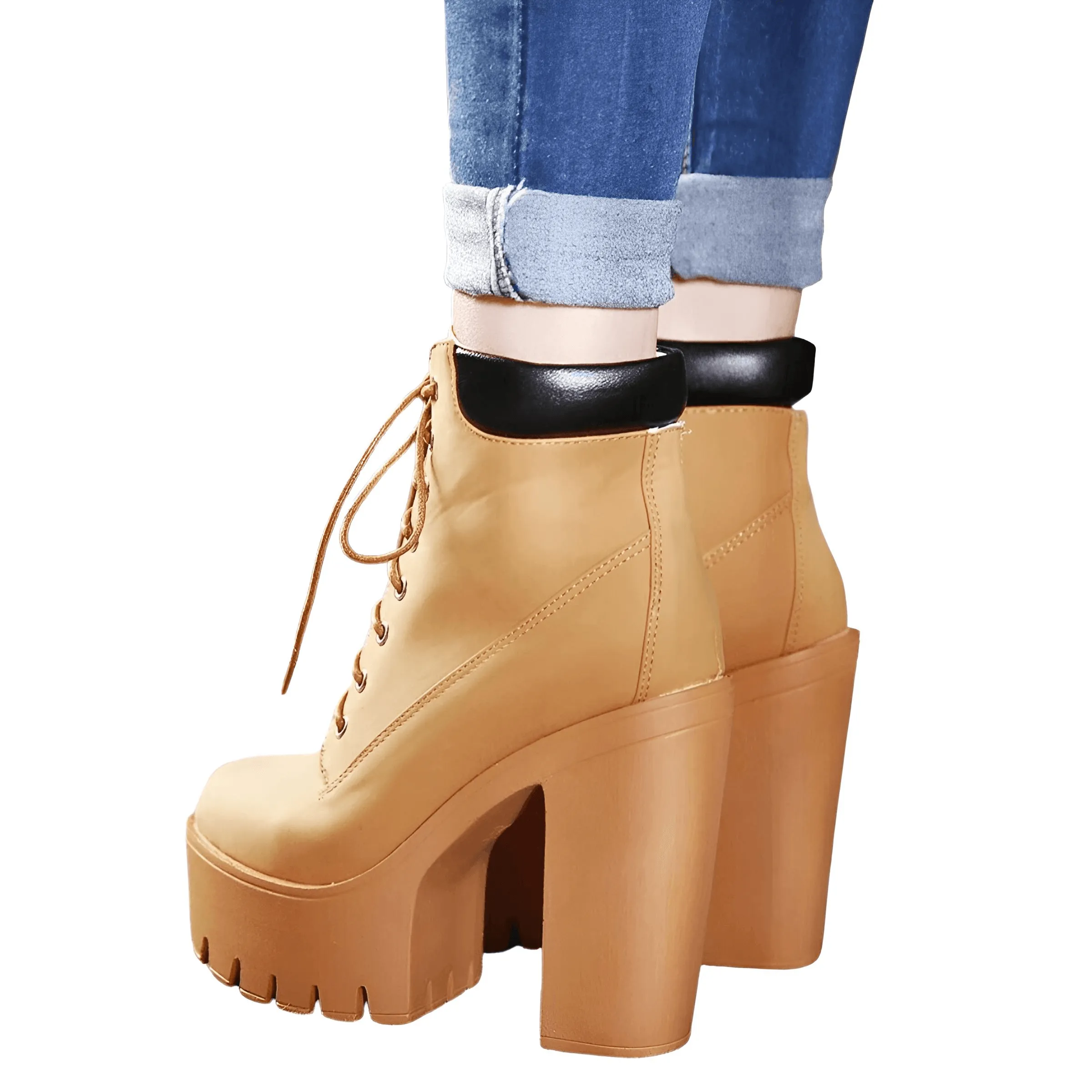 Women's Chunky Heeled Short Boots