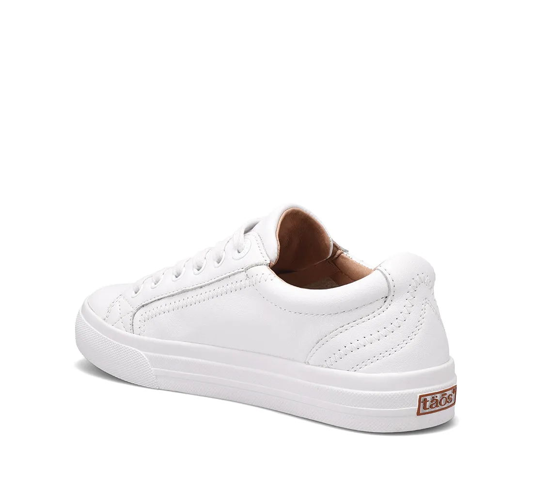 Women's Taos Plim Soul Lux Color: White Leather